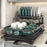 2 Tier Carbon Steel Dish Drying Rack Kitchen Plates Organizer with Drainboard Cutting Board Rack Cutlery Holder - Black - 4
