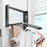 Carbon Steel Magnetic Folding Storage Rack Space Saving No Punching Side Shelf for Washing Machine - White - 6