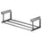 Small Size 30-50cm Extendable Bathroom Storage Rack Carbon Steel Under Cabinet Organizer Telescopic Shelf - Black - 1