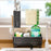 Kitchen Sink Organizer Rack Sponge Holder Dish Cloth Drying Rack with Drainage - Matte Black - 3