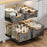 2Pcs Size L 24.5 x 37.5 x 1Pcm Pull Out Kitchen Cabinet Organizer Rack Slide Drawer Basket - Grey - 3