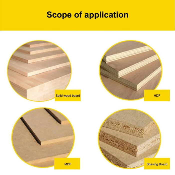 MC02214 2Pcs / Set 8mm Shank Flush Trim Router Bit Straight End / Bearing Trimming Template Wood Milling Cutter with Plastic Box - 2