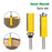 MC02214 2Pcs / Set 8mm Shank Flush Trim Router Bit Straight End / Bearing Trimming Template Wood Milling Cutter with Plastic Box - 3