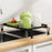Expandable Over Sink Dish Drying Rack Kitchen Drainer Shelf, One-Way Retractable - Black - 4