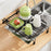 Expandable Over Sink Dish Drying Rack Kitchen Drainer Shelf, One-Way Retractable - Black - 5