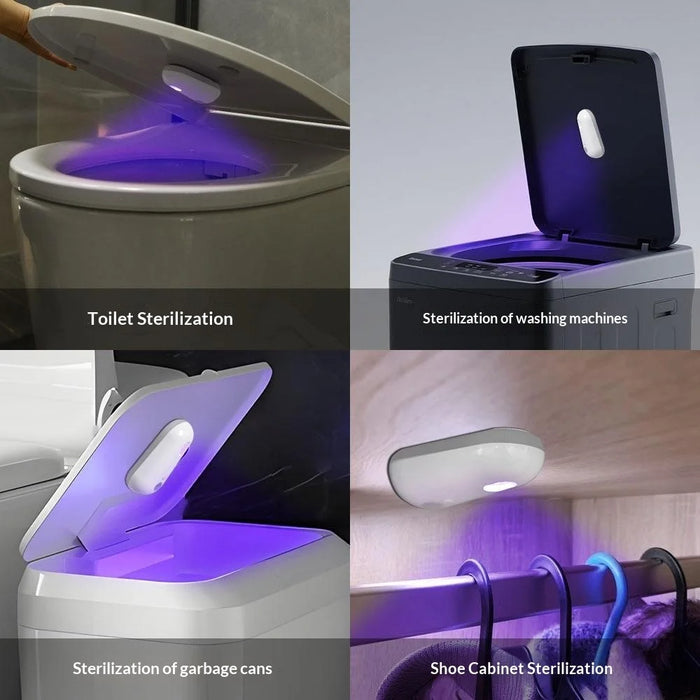 F21 RGB Toilet Sensor Light with UV Sterilization Rechargeable Motion Sensor Toilet Night Light - White - 3