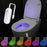 F27 2Pcs Toilet Sensor Light RGB Motion Sensor Night Light for Bathroom Atmosphere Lamp - White - 2