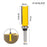 MC02214 8mm Shank Flush Trim Router Bit Straight End Template Wood Milling Cutter Carpenter Tool with Plastic Box - 5