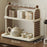 2 Layer Cup Holder Rack Desktop Organizer Water Glasses Storage Shelf for Kitchen Bathroom Mugs Glasses - White - 1
