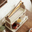 2 Layer Cup Holder Rack Desktop Organizer Water Glasses Storage Shelf for Kitchen Bathroom Mugs Glasses - White - 3