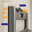 4-Layer Kitchen Suction Cup Shelf Foldable Wall Mount Vegetable Preparation Aluminum No Drill Organizer Rack - Grey - 5