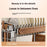 3-Tier Stainless Steel Dish Drying Rack Dish Drainer Bowl Kitchen Organizer with Chopstick Cutlery Holder Cutting Board Rack - 5