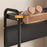 3-Tier 32x21x57cm Round Tube Kitchen Spice Rack with Knife Holder Carbon Steel Solid Wood Countertop Storage Organizer for Seasoning Bottles - 3