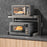 50x32x44cm 2-Tier Kitchen Microwave Oven Rack Stand Carbon Steel Countertop Storage Shelf - 2