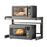 60X32X44cm 2-Tier Kitchen Microwave Oven Rack Stand Carbon Steel Countertop Storage Shelf - 1