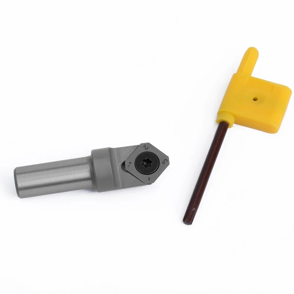 X12E17 12mm Shank V Type Alloy Spoilboard Router Bit Woodworking Planing Bit Milling Cutter - 5