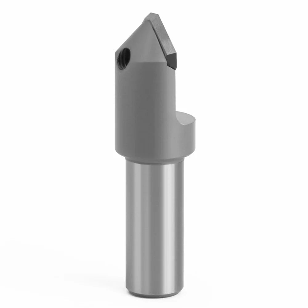 X12E17 12mm Shank V Type Alloy Spoilboard Router Bit Woodworking Planing Bit Milling Cutter - 7