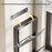 2-Tier Wall Mounted Pot Lid Holder Shelf Foldable Carbon Steel No Drill Kitchen Organizer Rack - Grey - 4