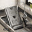 2-Tier Wall Mounted Pot Lid Holder Shelf Foldable Carbon Steel No Drill Kitchen Organizer Rack - Grey - 5