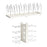 Foldable Utensils Pot Rack Multi-Layer Kitchen Shelf Vertical Flat ABS Stainless Steel Kitchen Organizer for Cabinet Countertop - White - 1