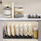 Foldable Utensils Pot Rack Multi-Layer Kitchen Shelf Vertical Flat ABS Stainless Steel Kitchen Organizer for Cabinet Countertop - White - 6