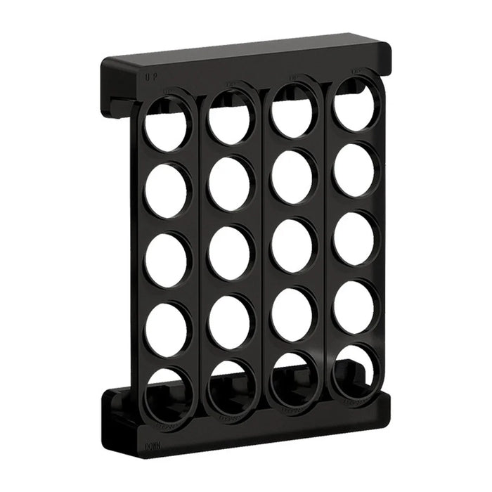 Wall Mounted Coffee Capsule Holder for K-Cup 20 Holes Magnetic No Drill Storage Rack for Kitchen - Black - 1