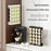 Wall Mounted Coffee Capsule Holder for K-Cup 20 Holes Magnetic No Drill Storage Rack for Kitchen - Black - 3