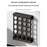 Wall Mounted Coffee Capsule Holder for K-Cup 20 Holes Magnetic No Drill Storage Rack for Kitchen - Black - 7
