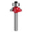 MC01035T9A 1 / 4 x 3 / 4 Inch Wood Trimming Milling Cutter Necking Tool Round Over Bit with Plastic Box - 1