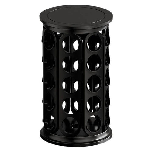 Coffee Capsules Holder for K-Cup 40Pcs Capsules Storage Rack 360 Degreee Rotating Round Stand Organizer - Black - 1