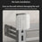 8-Tier Wall Mounted Kitchen Storage Rack with 16Pcs Hooks & 3-Layer Hanging Rod No Drill Adjustable Spice Organizer for Cabinet Door - Grey - 4