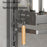 8-Tier Wall Mounted Kitchen Storage Rack with 16Pcs Hooks & 3-Layer Hanging Rod No Drill Adjustable Spice Organizer for Cabinet Door - Grey - 6