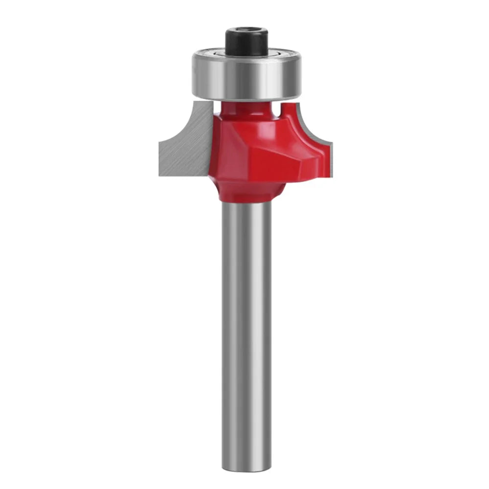 MC01035S21 1 / 4 x 13 / 16 Inch Woodworking Necking Tool Round Over Bit Wood Trimming Milling Cutter with Plastic Box - 1