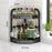 2-Tier 35.5x26x44cm Corner Kitchen Shelf Organizer Triangle Wall Mount No-Drill Spice Storage Rack for Seasoning Bottles - 1