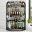 3-Tier 40x29x66cm Corner Kitchen Shelf Organizer Triangle Wall Mount No-Drill Spice Storage Rack for Seasoning Bottles - 1