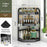 3-Tier 40x29x66cm Corner Kitchen Shelf Organizer Triangle Wall Mount No-Drill Spice Storage Rack for Seasoning Bottles - 3