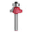 MC01035S22 1 / 4 x 7 / 8 Inch Round Over Bit Wood Milling Cutter Wood Trimming Knife with Plastic Box - 1
