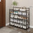 82x26x78cm 5-Tier Metal Shoe Rack Foldable No Assembly Storage Organizer Shelf for Entryway Door - Black - 6