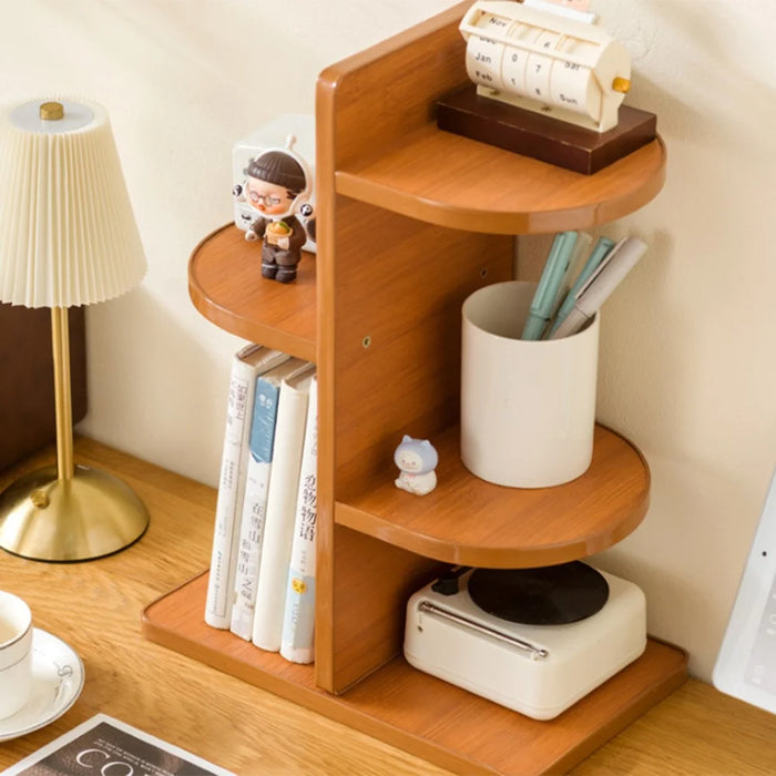 3-Tier Large Size 30x18x41.5cm Desktop Cup Holder Organizer Bamboo Corner Storage Rack Kitchen Counter Mug Stand - 3