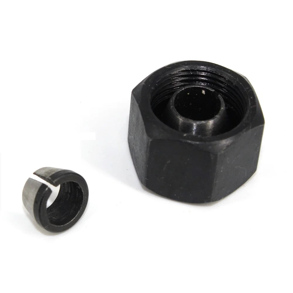 6PCS Router Collet Set Chuck Heads Screw Nut Adapter 6mm / 6.35mm / 8mm for Trimming Carving Machine Milling Cutter - 6