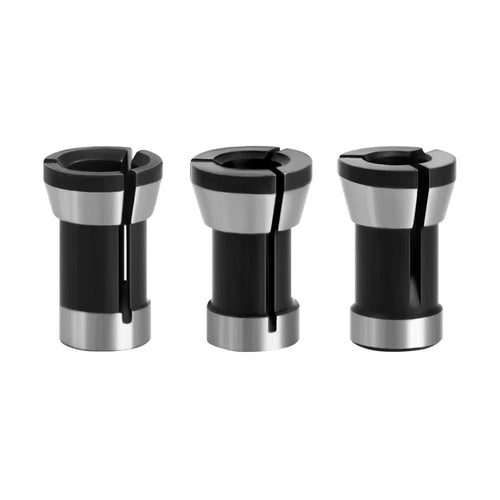 3PCS Router Collet Chuck 6mm 6.35mm 8mm Engraving Trimming Machine Clamping Adapter Converter for Woodworking - 1