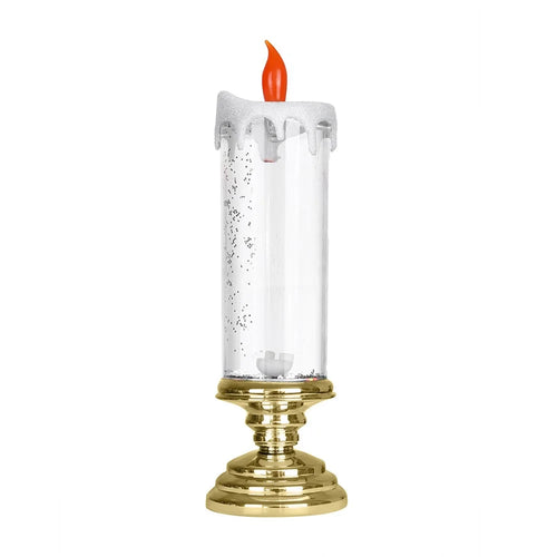 Christmas LED Candle Light Decorative Craft Night Light Colorful Fantasy Crystal Candles Tourist Souvenirs - Gold - 1