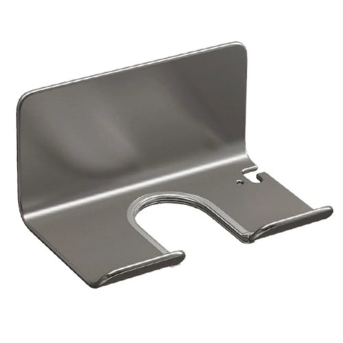 Universal Hair Dryer Holder Self Adhesive Electric Blower Wall Mounted No Drilling Organizer Stand for Bathroom - Grey - 1