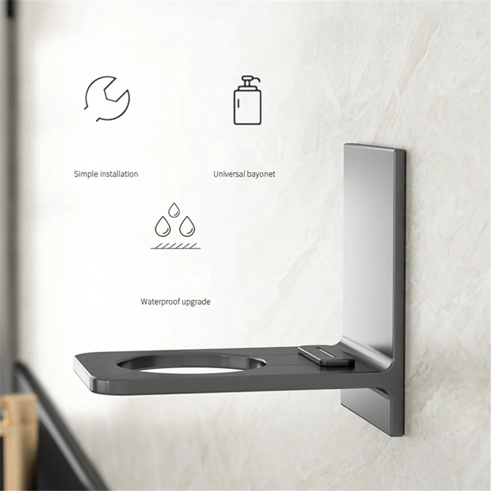 Shower Gel Bottle Hanging Holder Bathroom Washroom No Drilling Bracket Shampoo Hanger Rack Organizer - 3