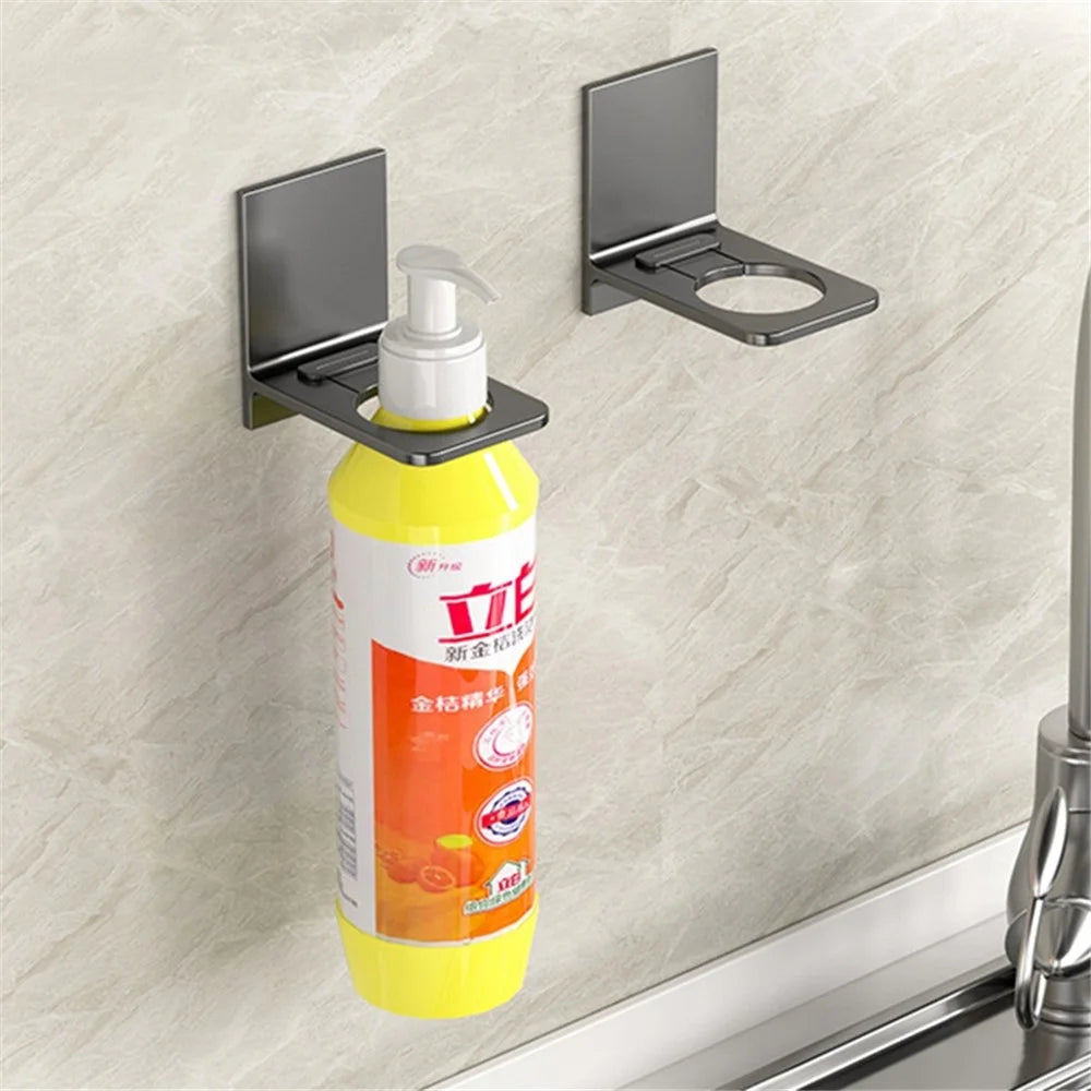 Shower Gel Bottle Hanging Holder Bathroom Washroom No Drilling Bracket Shampoo Hanger Rack Organizer - 7