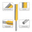 4PCS 8mm Shank Wood Trimmers Router Hard Metal Cutter Woodworking Long Plunge Knife with Plastic Box - 4