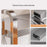 3-Tier Stainless Steel Microwave Rack Extendable 40-64cm Kitchen Counter Organizer with Hooks - 6
