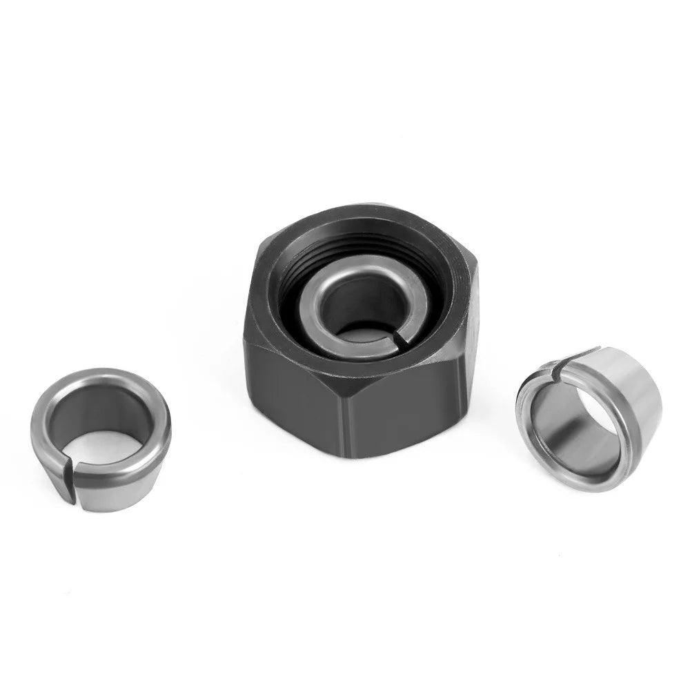 6PCS M17 Nut + 6mm / 6.35mm / 8mm / 9.5mm / 10mm M17 Nut Bit Head Collet Adapter for Engraving Trimming Machine Tool - 5