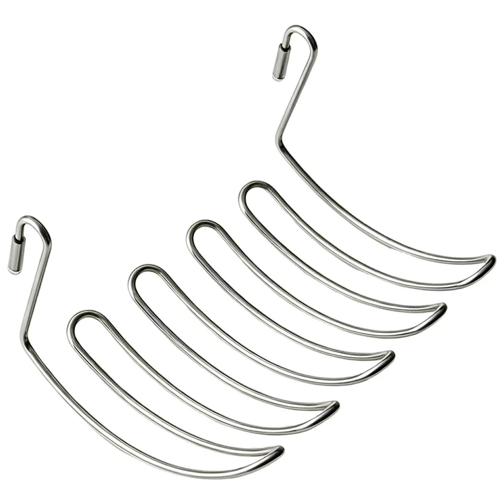 Kitchen Sink Hanging Rack Stainless Steel Draining Organizer with U-Hook for Utensils - 1