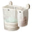 2-Compartment Foldable Wall Mounted Laundry Basket Suction Cup No Drill Dirty Clothes Hamper for Bathroom - White - 1